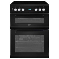 Beko EDC633K 60cm Double Oven With Ceramic Hob